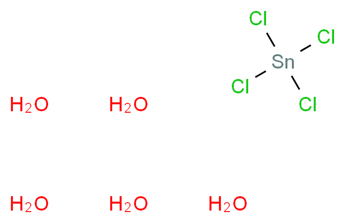 四氯化锡(IV) 五水合物_分子结构_CAS_10026-06-9)