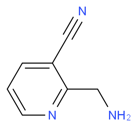 2-(aminomethyl)pyridine-3-carbonitrile_分子结构_CAS_1060802-55-2