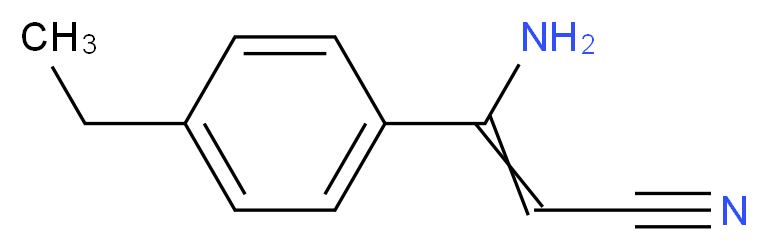 3-Amino-3-(4-ethylphenyl)acrylonitrile_分子结构_CAS_952183-22-1)