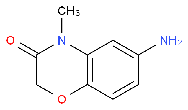 6-amino-4-methyl-2H-benzo[b][1,4]oxazin-3(4H)-one_分子结构_CAS_)