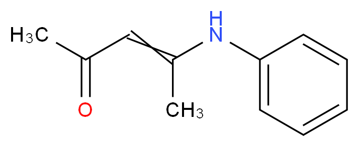 4-苯氨基-3-戊烯-2-酮_分子结构_CAS_26567-78-2)