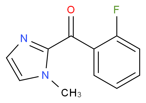 (2-fluorophenyl)(1-methyl-1H-imidazol-2-yl)methanone_分子结构_CAS_30148-19-7)