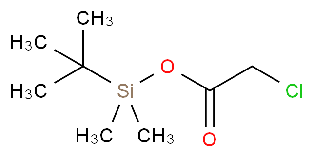 tert-butyldimethylsilyl 2-chloroacetate_分子结构_CAS_480439-47-2