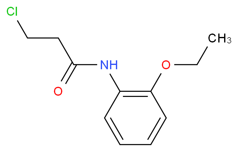 3-Chloro-N-(2-ethoxyphenyl)propanamide_分子结构_CAS_334504-88-0)