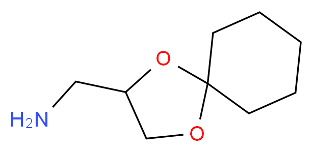 1,4-dioxaspiro[4.5]decan-2-ylmethanamine_分子结构_CAS_)