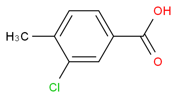 3-Chloro-4-methylbenzoic acid_分子结构_CAS_5162-82-3)