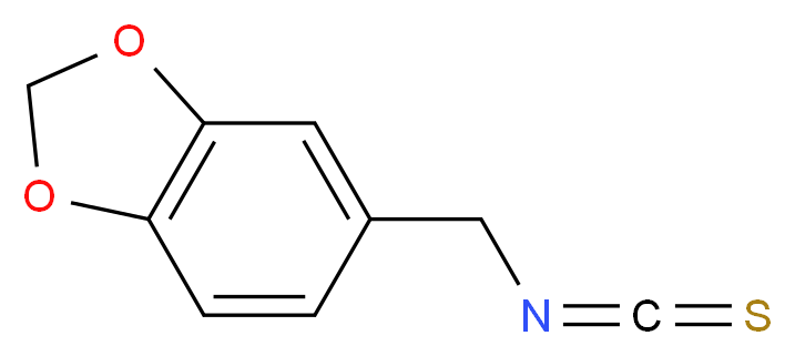 5-(isothiocyanatomethyl)benzo[d][1,3]dioxole_分子结构_CAS_)