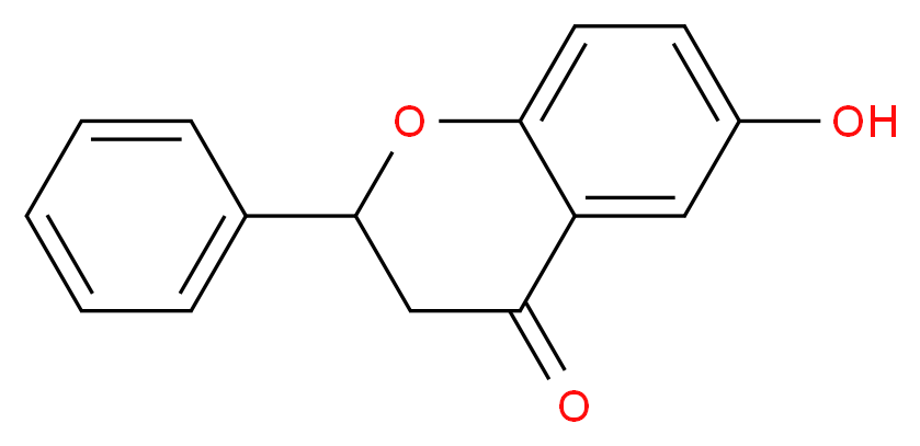 6-hydroxy-2-phenyl-3,4-dihydro-2H-1-benzopyran-4-one_分子结构_CAS_4250-77-5