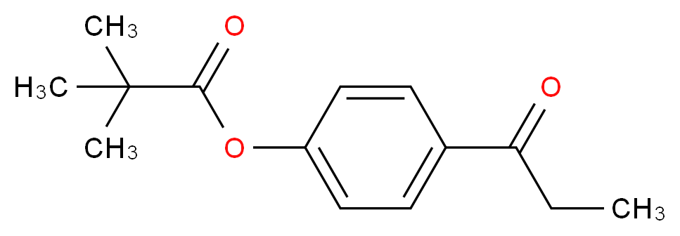 4-propanoylphenyl 2,2-dimethylpropanoate_分子结构_CAS_120703-45-9