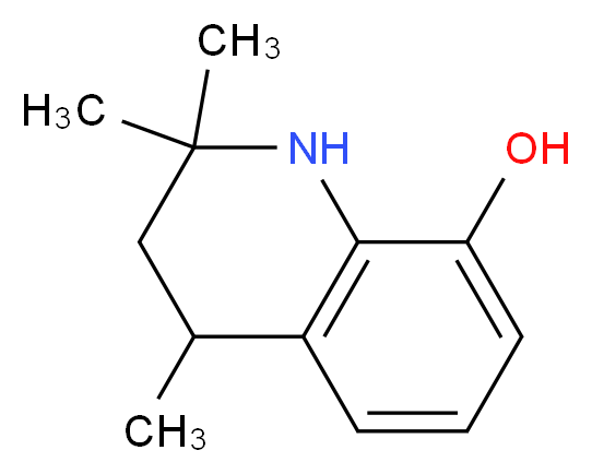 2,2,4-trimethyl-1,2,3,4-tetrahydroquinolin-8-ol_分子结构_CAS_61855-47-8