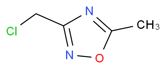 3-(chloromethyl)-5-methyl-1,2,4-oxadiazole_分子结构_CAS_1192-80-9