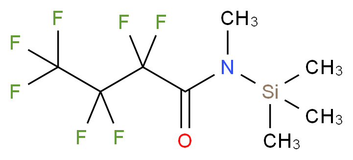 2,2,3,3,4,4,4-heptafluoro-N-methyl-N-(trimethylsilyl)butanamide_分子结构_CAS_53296-64-3