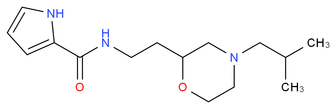 N-[2-(4-isobutylmorpholin-2-yl)ethyl]-1H-pyrrole-2-carboxamide_分子结构_CAS_)