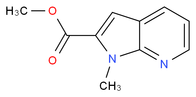 methyl 1-methyl-1H-pyrrolo[2,3-b]pyridine-2-carboxylate_分子结构_CAS_1198416-38-4