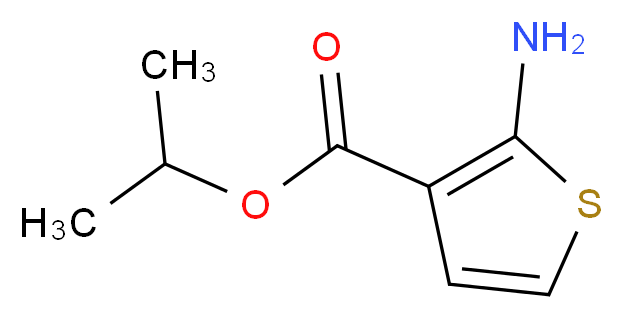 propan-2-yl 2-aminothiophene-3-carboxylate_分子结构_CAS_31891-08-4