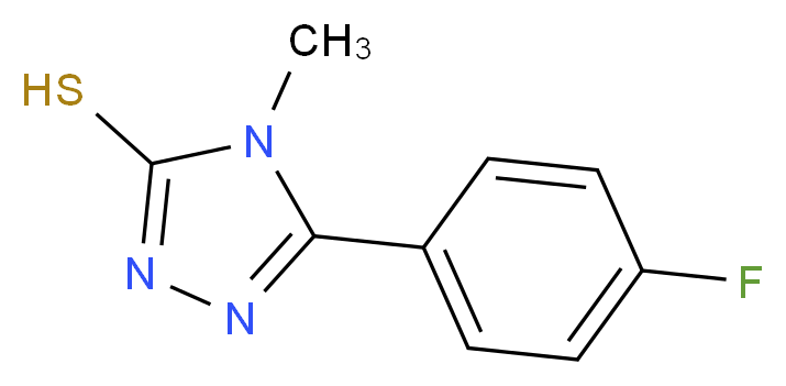 5-(4-fluorophenyl)-4-methyl-4H-1,2,4-triazole-3-thiol_分子结构_CAS_138417-35-3