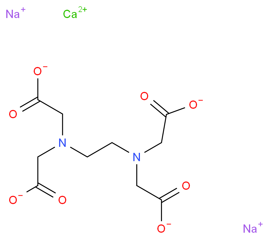 calcium disodium 2-({2-[bis(carboxylatomethyl)amino]ethyl}(carboxylatomethyl)amino)acetate_分子结构_CAS_62-33-9