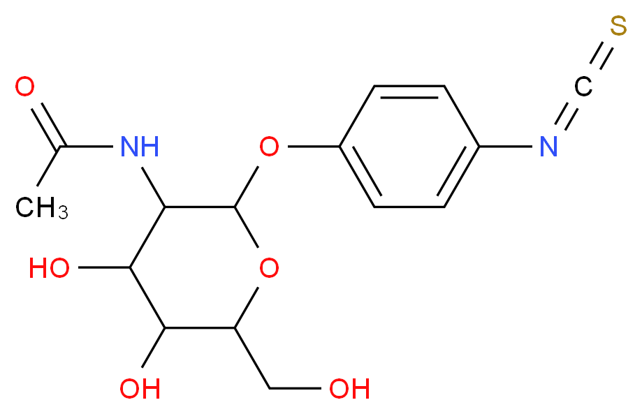 N-Acetyl-β-D-glucosamine phenylisothiocyanate_分子结构_CAS_20581-43-5)