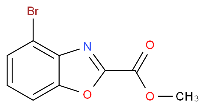 Methyl 4-bromobenzo[d]oxazole-2-carboxylate_分子结构_CAS_954239-74-8)