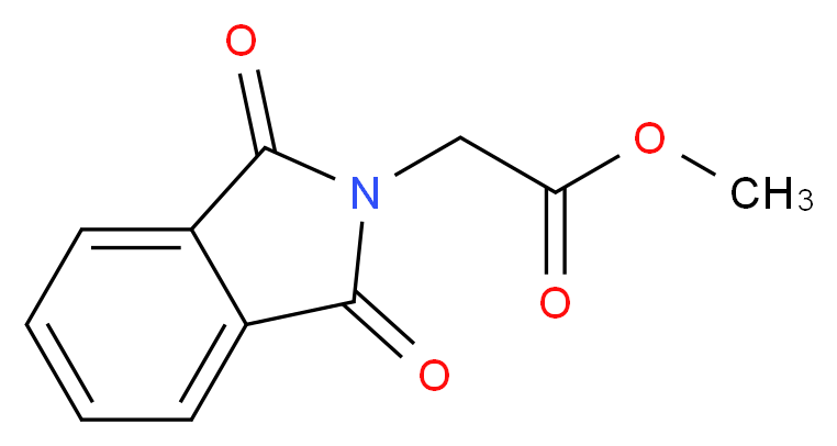 methyl 2-(1,3-dioxo-1,3-dihydro-2H-isoindol-2-yl)acetate_分子结构_CAS_23244-58-8)