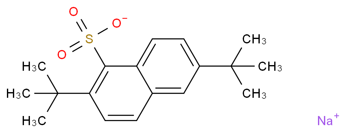 sodium 2,6-di-tert-butylNaphthalene-1-sulfonate_分子结构_CAS_14992-59-7)