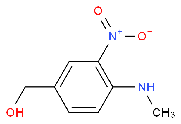 [4-(methylamino)-3-nitrophenyl]methanol_分子结构_CAS_62347-97-1