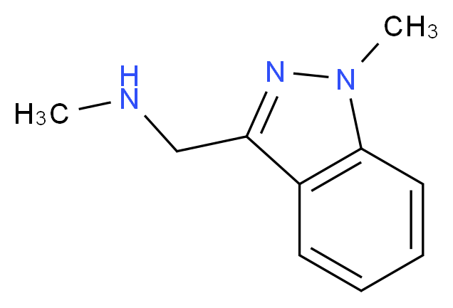 N-Methyl-N-[(1-methyl-1H-indazol-3-yl)methyl]amine 97%_分子结构_CAS_124491-38-9)