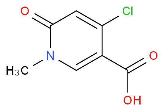 4-Chloro-1-methyl-6-oxo-1,6-dihydropyridine-3-carboxylic acid_分子结构_CAS_)