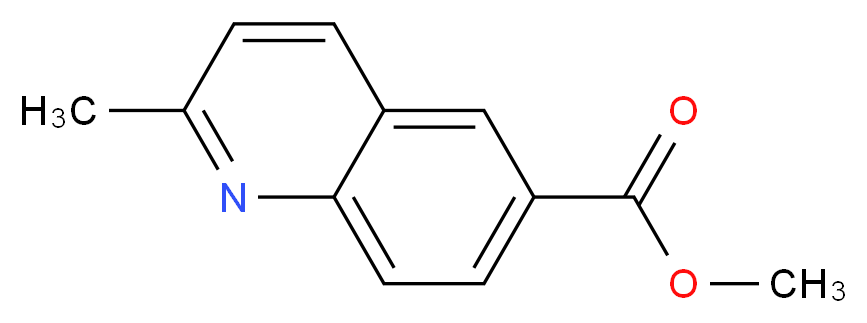 methyl 2-methylquinoline-6-carboxylate_分子结构_CAS_108166-01-4