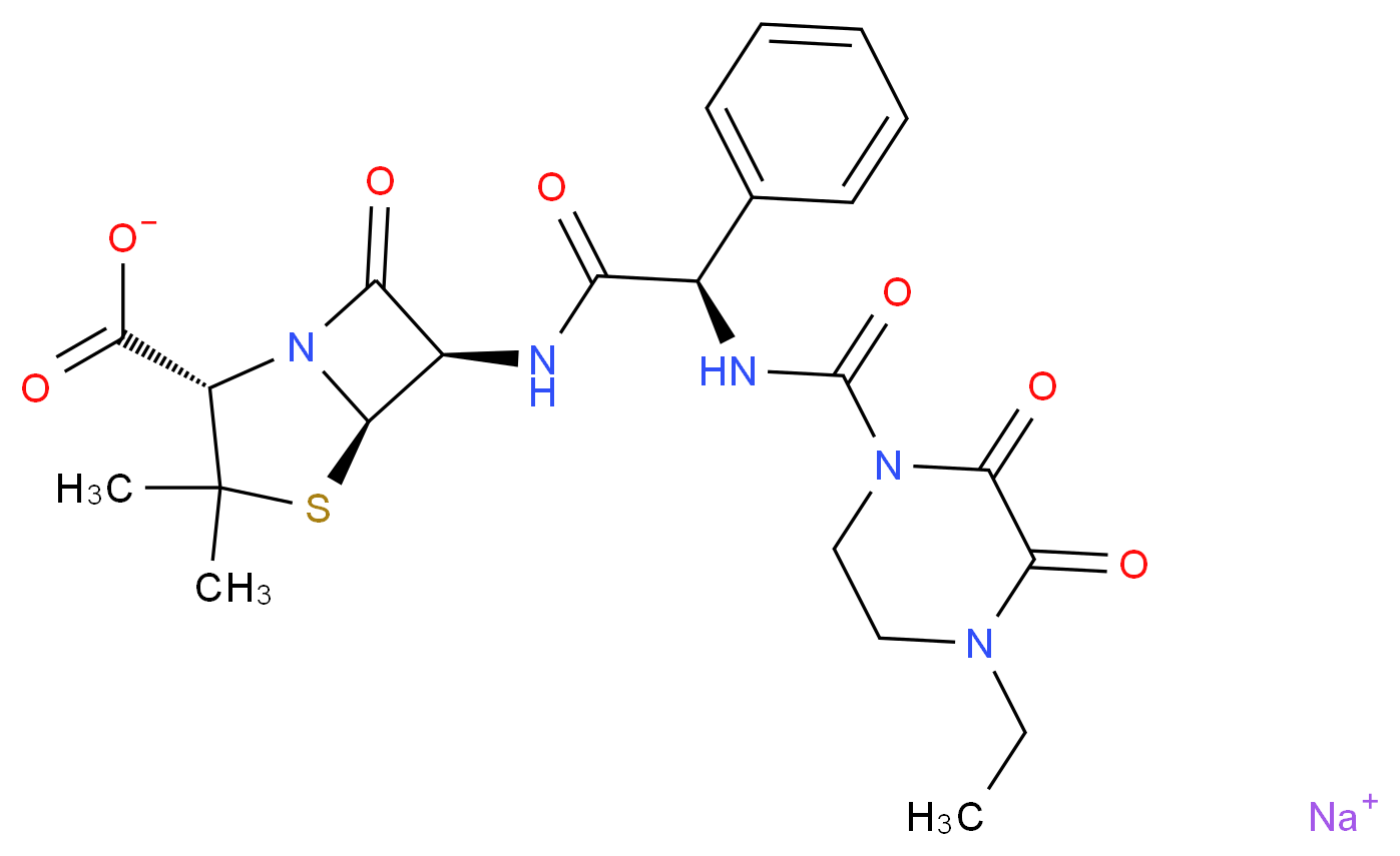 Piperacillin Sodium_分子结构_CAS_59703-84-3)