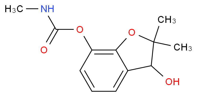 3-羟基-呋喃丹 溶液_分子结构_CAS_16655-82-6)