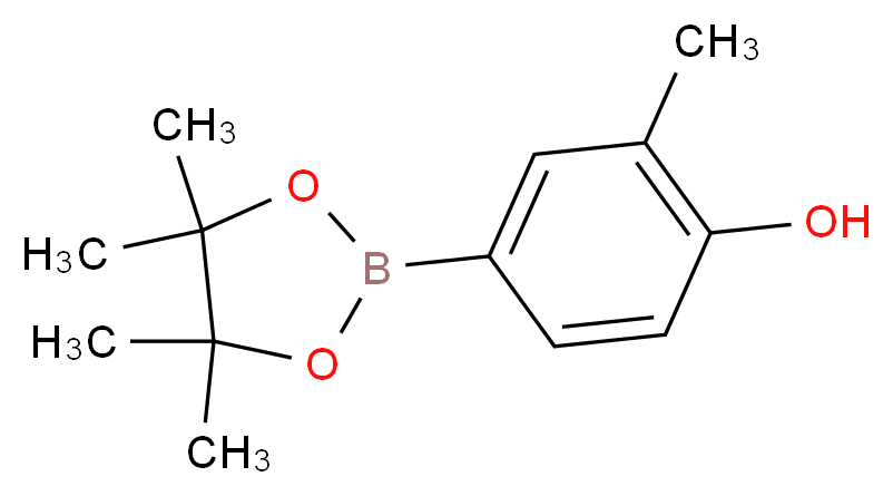 2-methyl-4-(4,4,5,5-tetramethyl-1,3,2-dioxaborolan-2-yl)phenol_分子结构_CAS_627906-52-9)