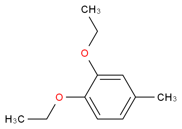 1,2-diethoxy-4-methylbenzene_分子结构_CAS_2612-56-8