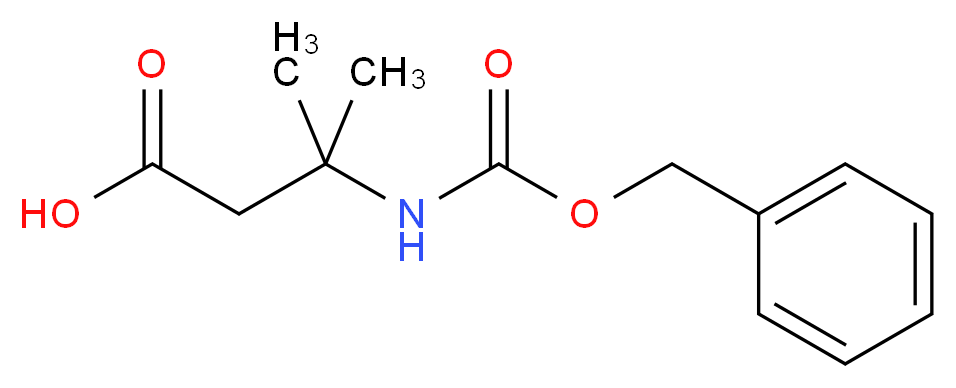 3-{[(benzyloxy)carbonyl]amino}-3-methylbutanoic acid_分子结构_CAS_51219-55-7