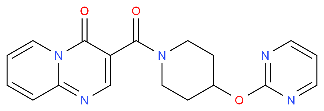 3-{[4-(pyrimidin-2-yloxy)piperidin-1-yl]carbonyl}-4H-pyrido[1,2-a]pyrimidin-4-one_分子结构_CAS_)