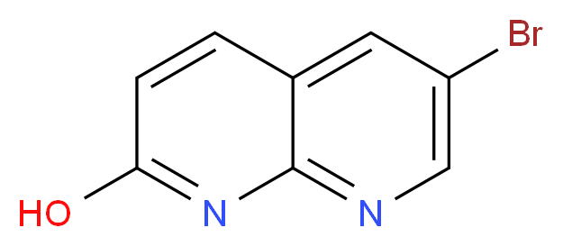 6-bromo-1,8-naphthyridin-2-ol_分子结构_CAS_72754-05-3