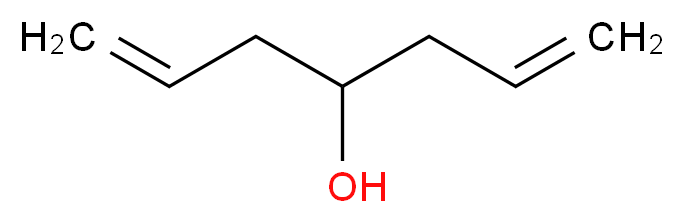 1,6-庚二烯-4-醇_分子结构_CAS_2883-45-6)