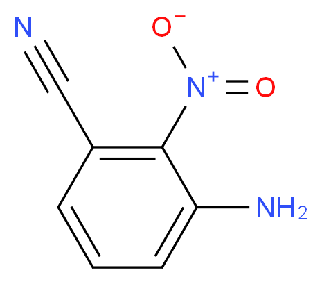 3-Amino-2-nitrobenzonitrile_分子结构_CAS_408502-45-4)