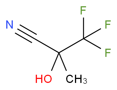 2-Hydroxy-2-(trifluoromethyl)propanenitrile_分子结构_CAS_335-08-0)