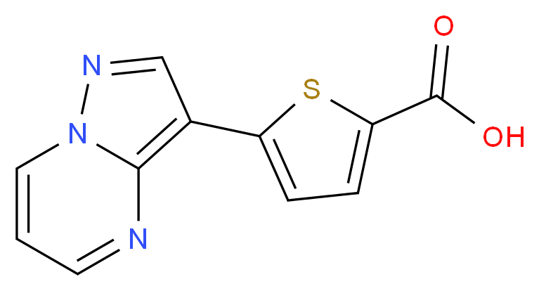 5-pyrazolo[1,5-a]pyrimidin-3-ylthiophene-2-carboxylic acid_分子结构_CAS_)