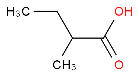 2-methylbutanoic acid_分子结构_CAS_116-53-0