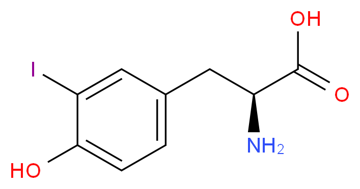 3-Iodo-Tyrosine_分子结构_CAS_70-78-0)