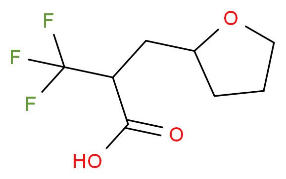 3,3,3-Trifluoro-2-(tetrahydrofuran-2ylmethyl)propanoic acid_分子结构_CAS_)