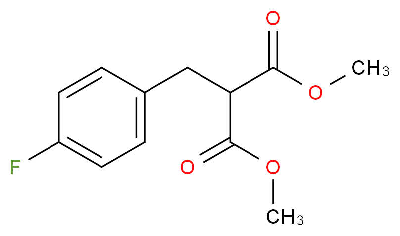 Dimethyl 2-(4-fluorobenzyl)malonate_分子结构_CAS_)