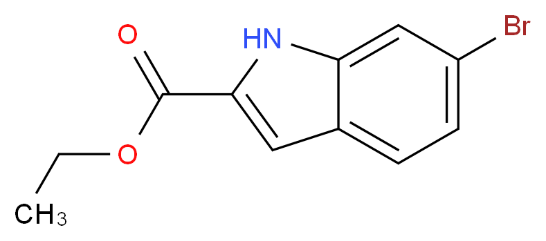 ethyl 6-bromo-1H-indole-2-carboxylate_分子结构_CAS_103858-53-3