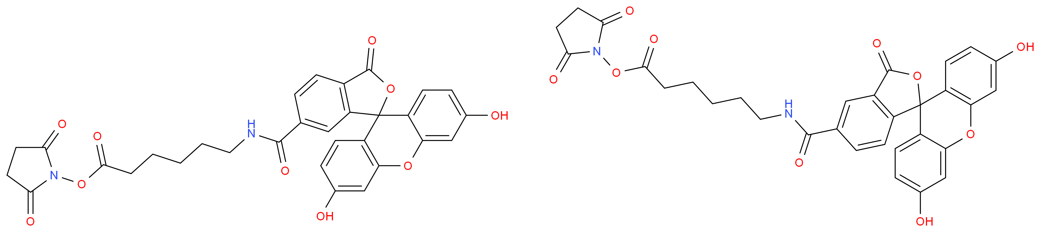 6-[Fluorescein-5(6)-carboxamido]hexanoic acid N-hydroxysuccinimide ester_分子结构_CAS_114616-31-8)