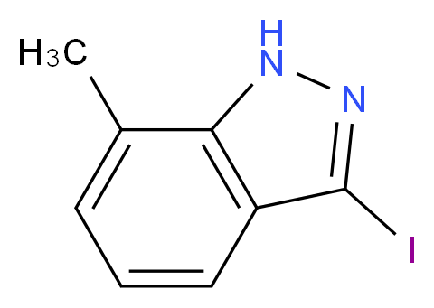 3-iodo-7-methyl-1H-indazole_分子结构_CAS_847906-27-8