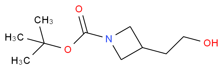 tert-butyl 3-(2-hydroxyethyl)-1-azetidinecarboxylate_分子结构_CAS_152537-03-6)