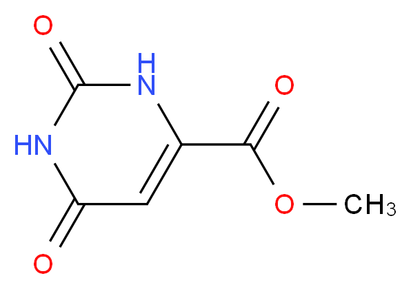 methyl 2,6-dioxo-1,2,3,6-tetrahydropyrimidine-4-carboxylate_分子结构_CAS_6153-44-2