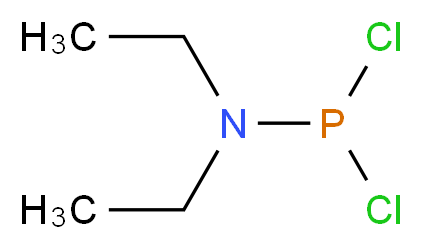 (dichlorophosphanyl)diethylamine_分子结构_CAS_1069-08-5